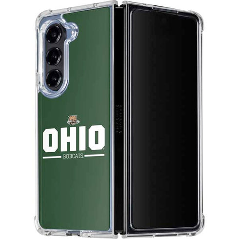 Ohio University Ohio Bobcats Logo Galaxy Z Fold5 5G Clear Case
